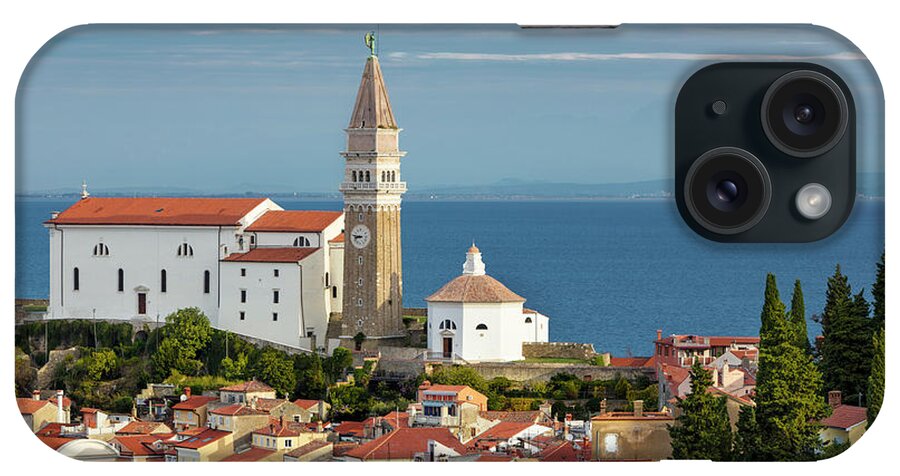 Piran iPhone Case featuring the photograph Saint George Church Piran by Brian Jannsen