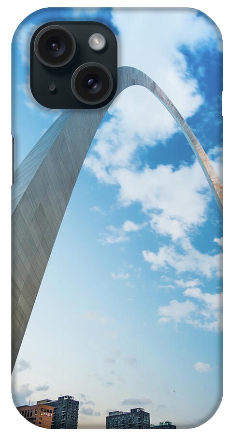 Saint Louis iPhone Case featuring the photograph Saint Louis Vertical Arch and Skyline by Gregory Ballos