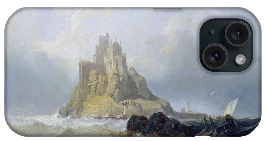 Michael iPhone Case featuring the painting Saint Michael's Mount in Cornwall by William Clarkson Stanfield