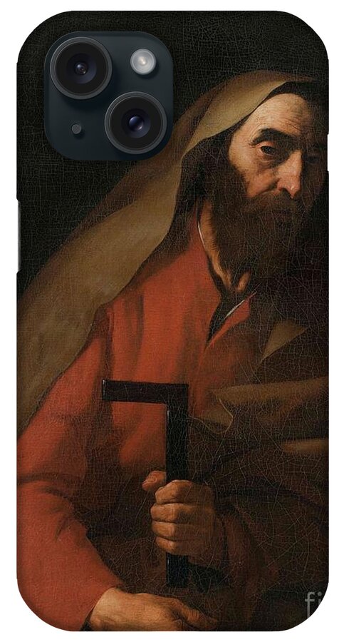 Jusepe De Ribera iPhone Case featuring the painting Saint Thomas the Apostle by MotionAge Designs