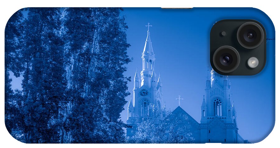 Bonnie Follett iPhone Case featuring the photograph Saints Peter and Paul Church in Blue by Bonnie Follett