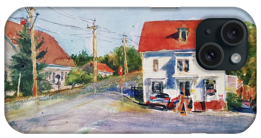 Landscape iPhone Case featuring the painting Salty Market, North Truro by Peter Salwen