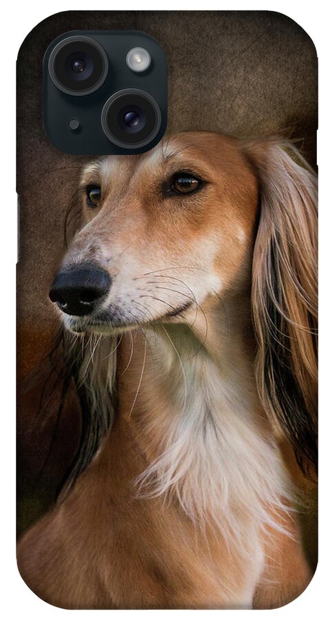 Saluki iPhone Case featuring the photograph Saluki by Diana Andersen