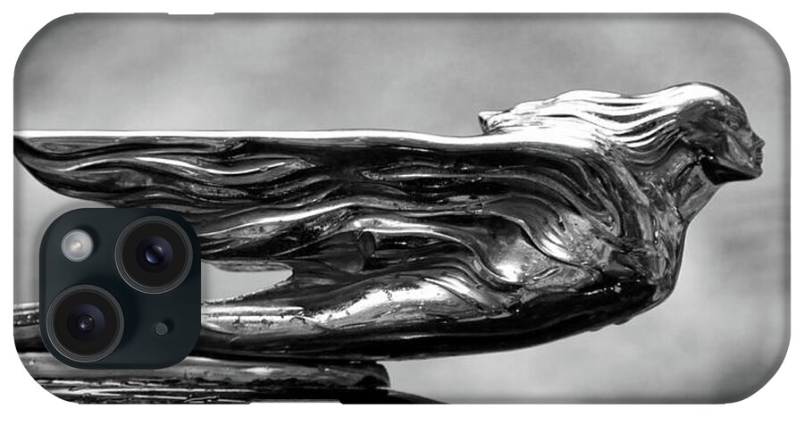 Hood Ornament iPhone Case featuring the photograph Salvador Dali Cadillac Emblem by Tatiana Travelways