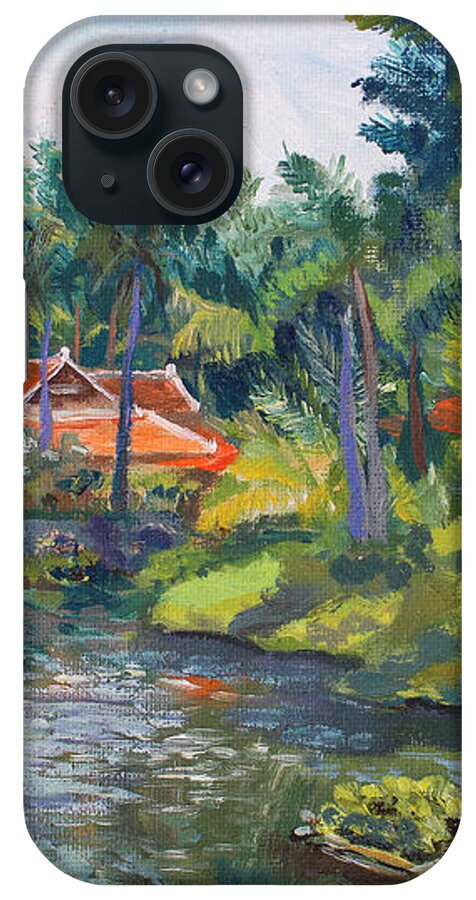 Thailand iPhone Case featuring the painting Samui Life by Alina MalyKhina