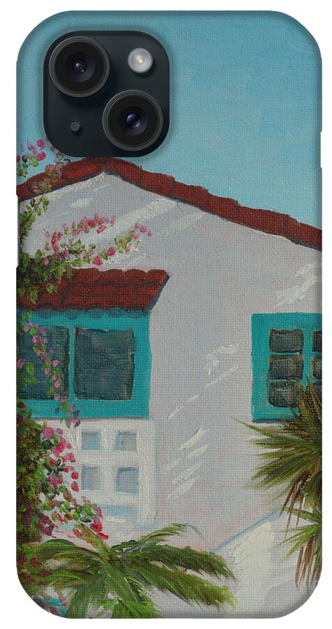 San Clemente iPhone Case featuring the painting San Clemente Art Supply by Mary Scott