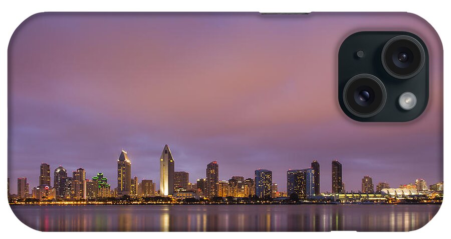 3scape Photos iPhone Case featuring the photograph San Diego Skyline by Adam Romanowicz