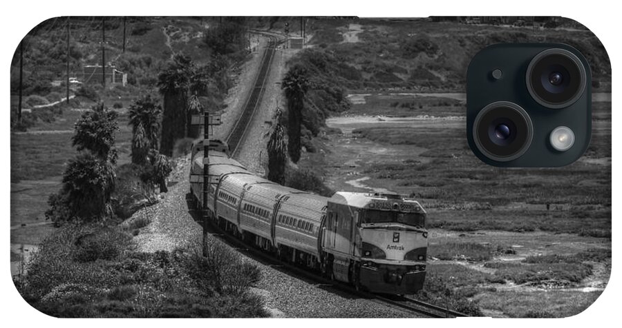 San Elijo iPhone Case featuring the photograph San Elijo Amtrak by Dusty Wynne