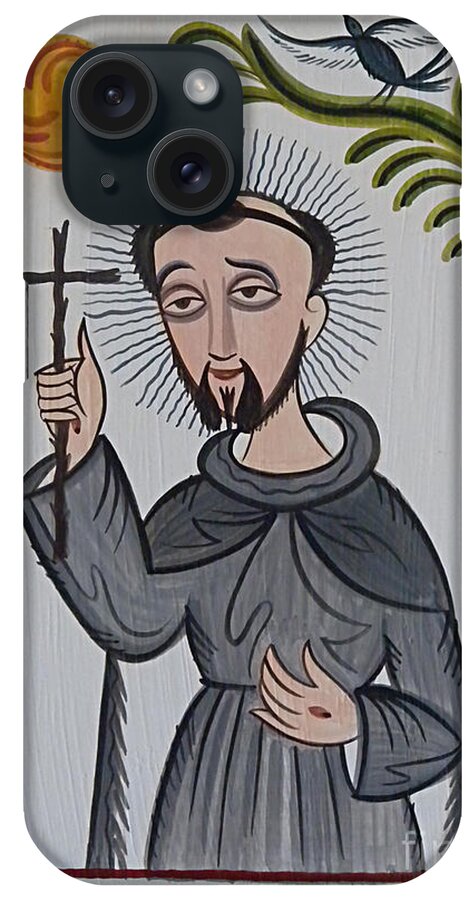 San Francisco De Asis - St. Francis Of Assisi iPhone Case featuring the painting San Francisco de Asis - St. Francis of Assisi - AOSAF by Br Arturo Olivas OFS