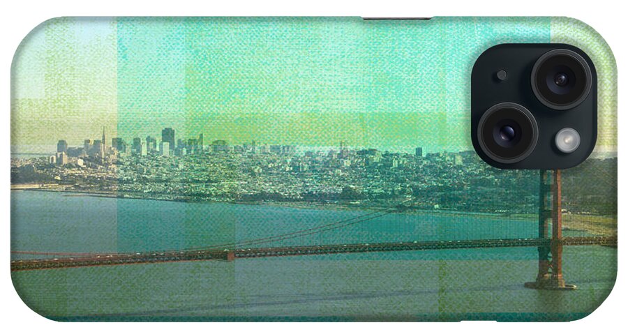 San Francisco iPhone Case featuring the painting San Francisco Spring- Abstract Ar by Linda Woods
