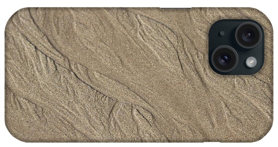 Sand Pattern iPhone Case featuring the photograph Sand Patterns by Living Color Photography Lorraine Lynch