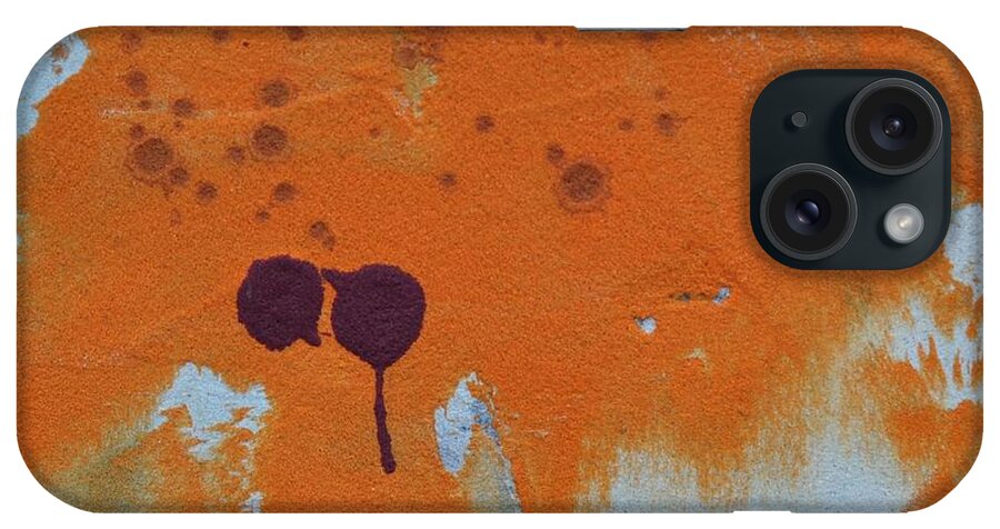 Abstract iPhone Case featuring the painting Sand Tile AM214124 by Eduard Meinema