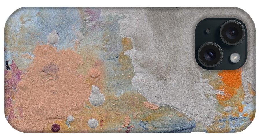 Abstract iPhone Case featuring the painting Sand Tile AM214144 by Eduard Meinema