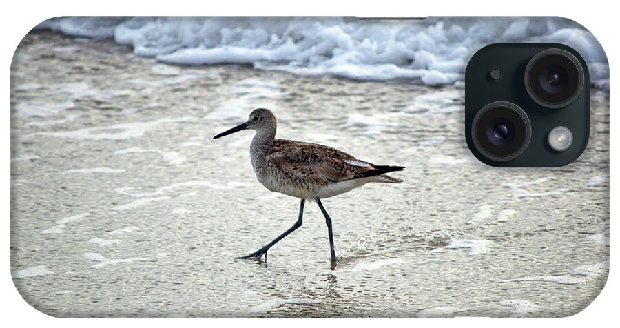 Sandpiper iPhone Case featuring the photograph Sandpiper Escaping The Waves by Kenneth Albin