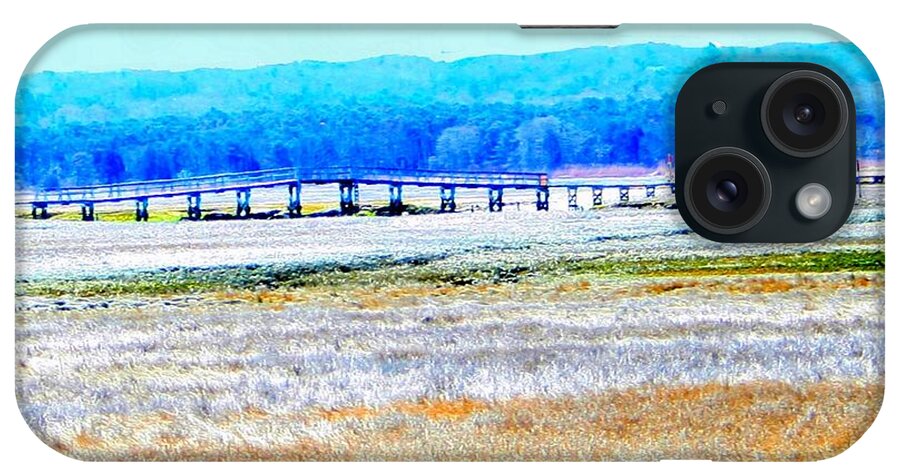 Cape Cod iPhone Case featuring the painting Sandwich Boardwalk by Cliff Wilson