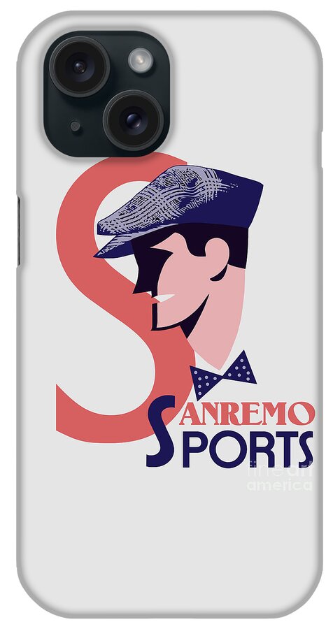 Sanremo iPhone Case featuring the digital art Sanremo men's golf sports fashion by Heidi De Leeuw