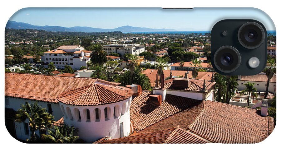 Santa Barbara iPhone Case featuring the photograph Santa Barbara From Above by Suzanne Luft