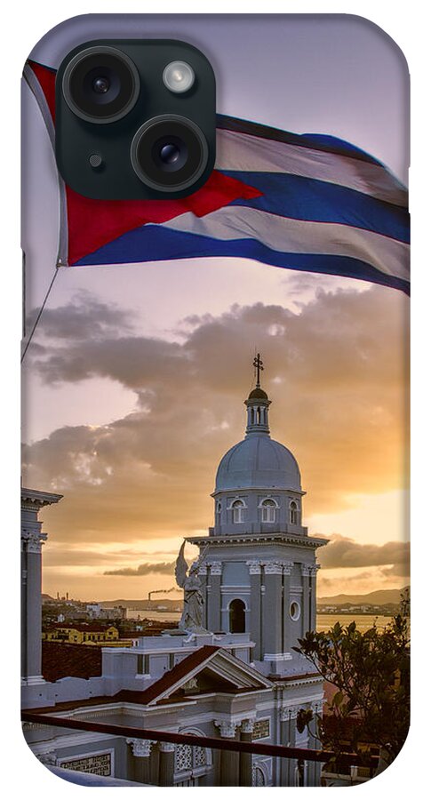 Cuba iPhone Case featuring the photograph Santiago de Cuba Dusk by Claude LeTien