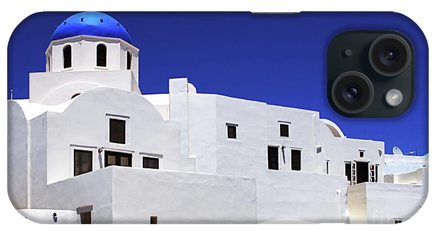 Greece iPhone Case featuring the photograph Santorini Greece Architectual Line 6 by Bob Christopher