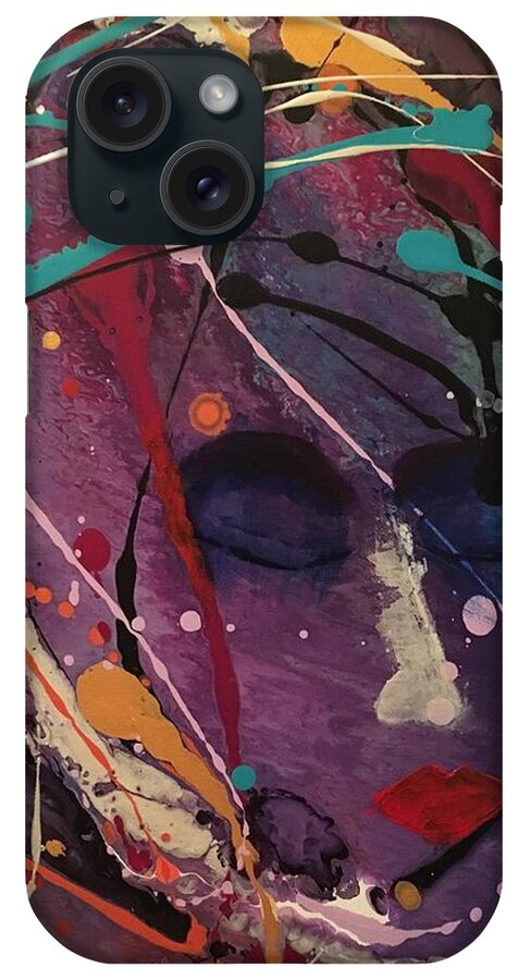 Abstract Expressionism iPhone Case featuring the painting Pour Painting IV Art Print by Crystal Stagg