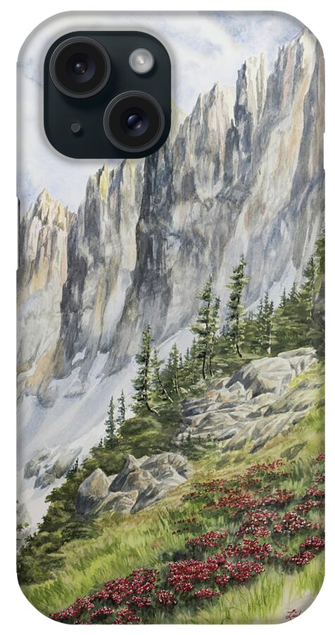 Watercolor iPhone Case featuring the painting Sawtooth Dream by Link Jackson