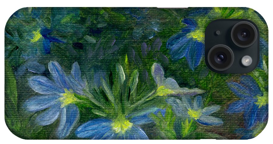 Annuals iPhone Case featuring the painting Scaevola by FT McKinstry