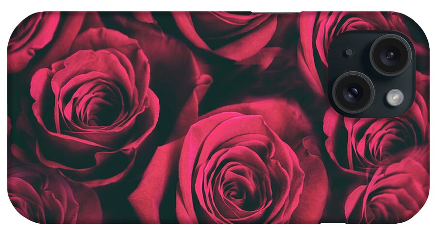 Roses iPhone Case featuring the photograph Scarlet Roses by Jessica Jenney