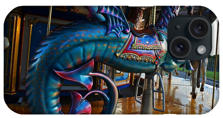 Boston iPhone Case featuring the photograph Scary Merry Go Round Boston Common Carousel by Toby McGuire