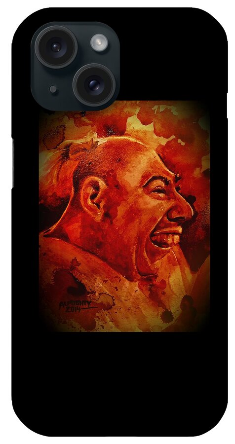 Schlitzie iPhone Case featuring the painting Schlitzie / Pinhead by Ryan Almighty