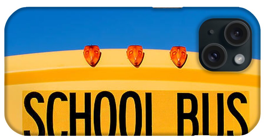 School Bus iPhone Case featuring the photograph School Bus Top by Todd Klassy