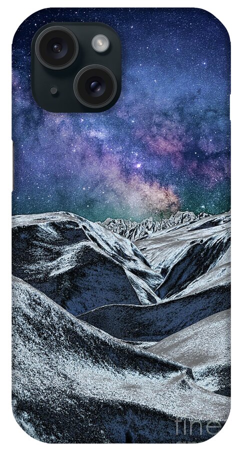 Planet iPhone Case featuring the digital art Sci Fi World by Phil Perkins