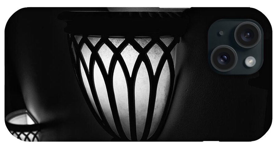 Sconces iPhone Case featuring the photograph Sconces Illuminating the Dark by Gary Karlsen