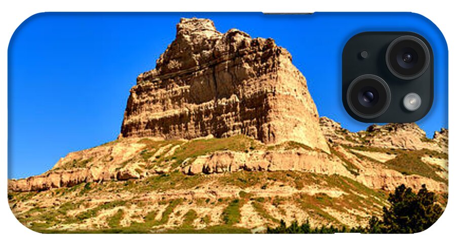 Scotts Bluff iPhone Case featuring the photograph Scotts Bluff National Monument Panorama by Adam Jewell