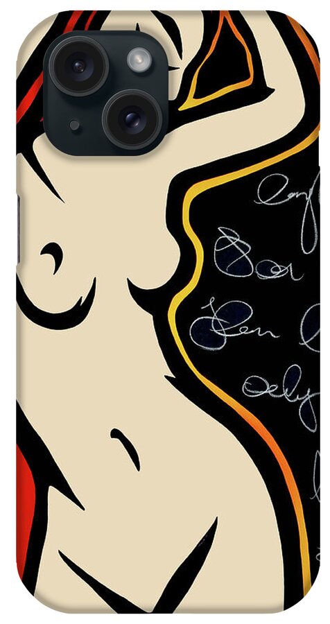 Fidostudio iPhone Case featuring the painting Scribbles by Tom Fedro