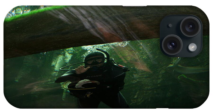 Scuba iPhone Case featuring the photograph Scuba diver by Cynthia Marcopulos