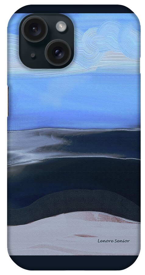 Abstract iPhone Case featuring the painting Sea and Sky by Lenore Senior