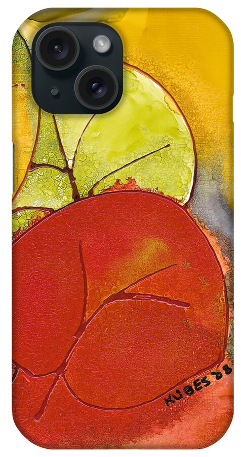 Leaf iPhone Case featuring the painting Sea Grapes by Susan Kubes