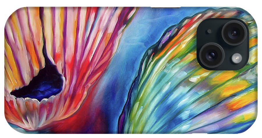Sea iPhone Case featuring the painting Sea Shell Abstract II by Marcia Baldwin