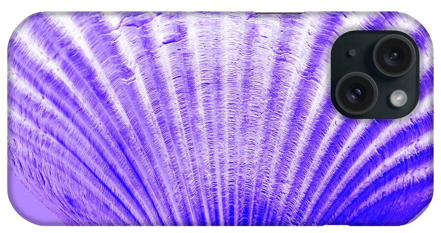 Sea iPhone Case featuring the photograph Sea Shell-purple by WAZgriffin Digital