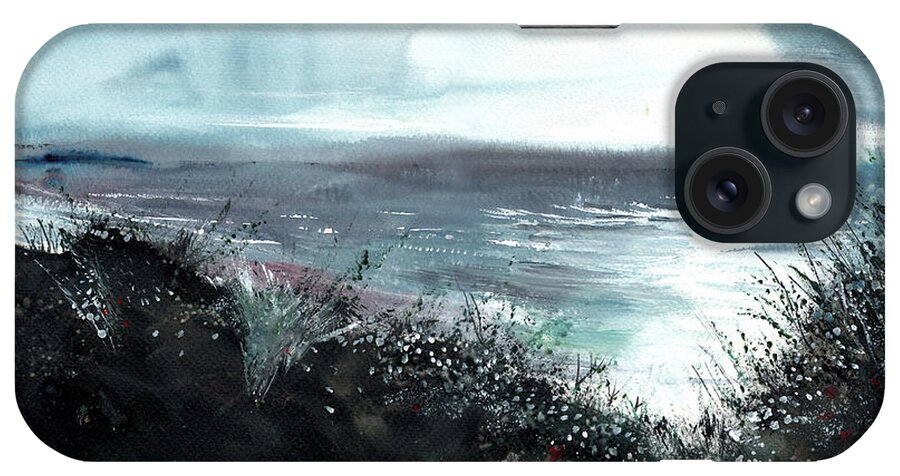 Nature iPhone Case featuring the painting Seaface by Anil Nene