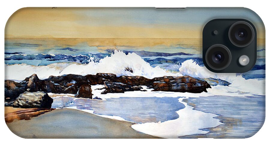 Watercolor iPhone Case featuring the painting Seamist by Mick Williams