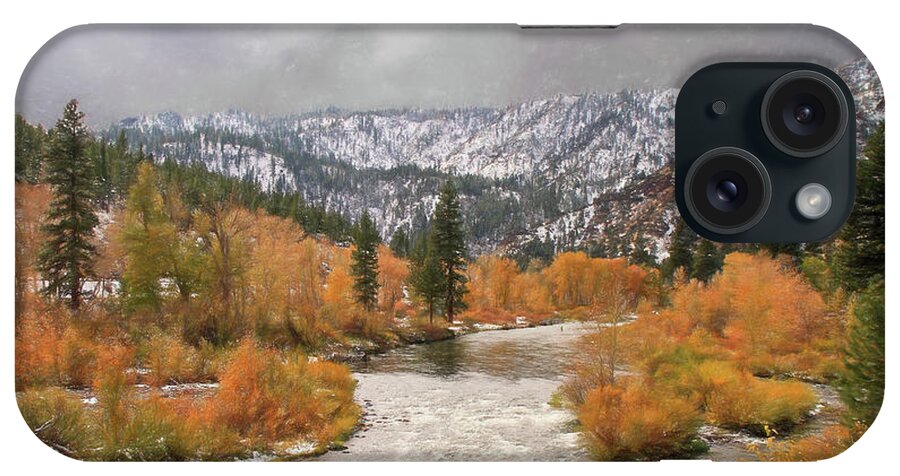 Truckee River iPhone Case featuring the photograph Seasons Collide by Donna Kennedy
