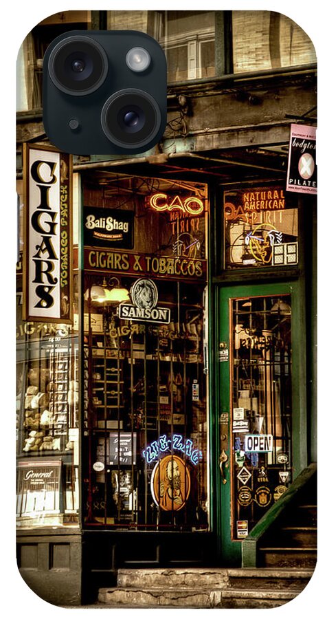 Seattle Cigar Shop Ii iPhone Case featuring the photograph Seattle Cigar Shop II by David Patterson