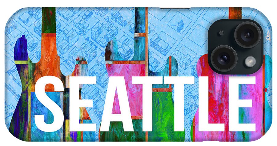 Seattle iPhone Case featuring the painting Seattle Music Scene by Edward Fielding