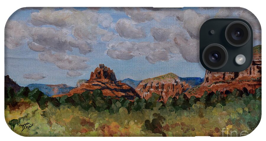 Sedona iPhone Case featuring the painting Sedona by Jackie MacNair