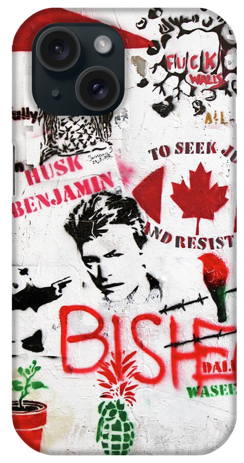 Canada iPhone Case featuring the photograph Seek Justiceand Resist Evil by Munir Alawi