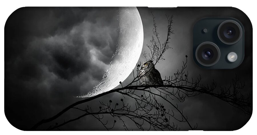 Owl iPhone Case featuring the photograph Seer Of Souls by Lourry Legarde