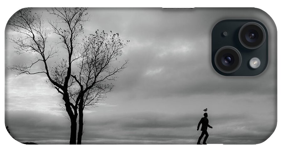 Rhode Island iPhone Case featuring the photograph Senator Chafee and the Tree by Nancy De Flon