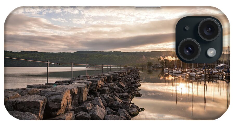 Seneca Lake iPhone Case featuring the photograph Seneca Mirror by Kristopher Schoenleber