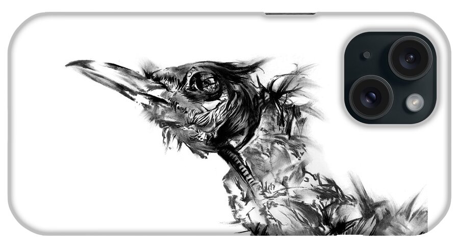 Figurative iPhone Case featuring the drawing Senescence 5 by Paul Davenport
